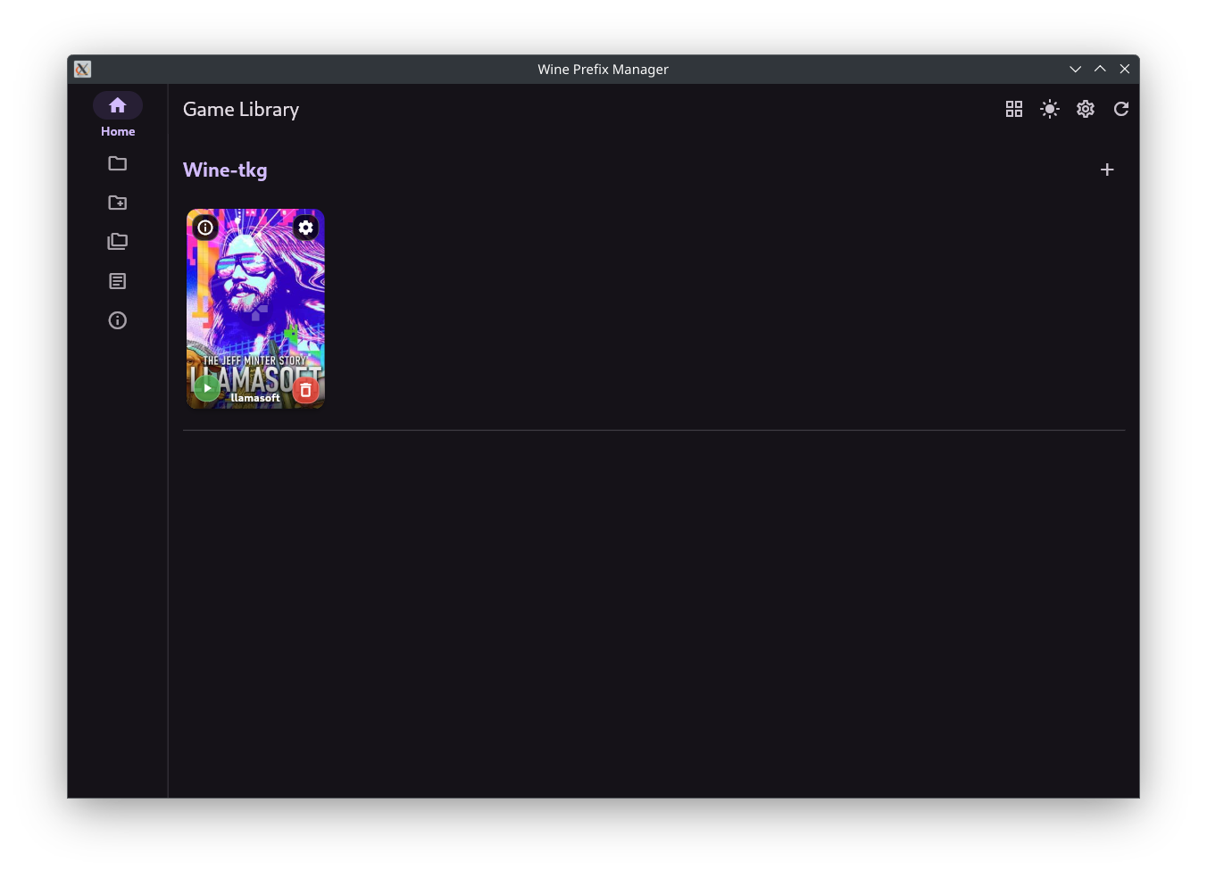 Game Library Interface