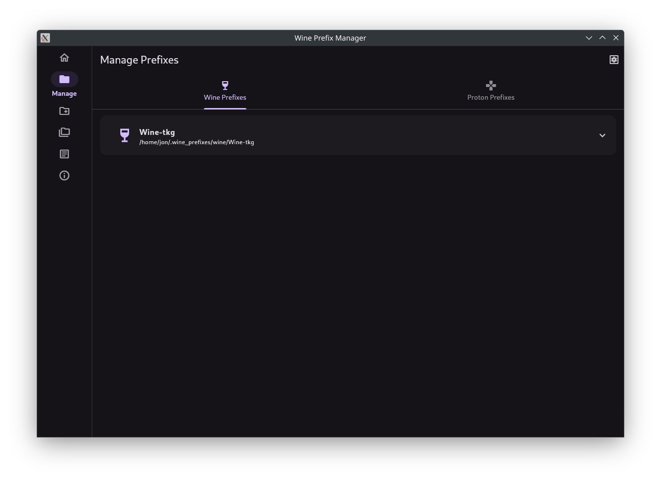Prefix Manager Interface